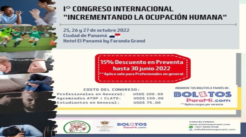 La Asociación de Terapeutas Ocupacionales de Panamá acompaña al I Congreso Internacional de Terapia Ocupacional